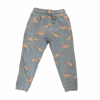 Grå mjukisbyxor dinos stl 98/104