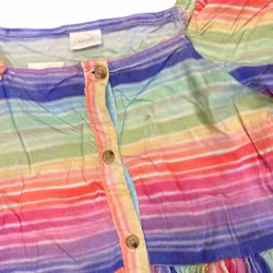 Randig klänning stl 146