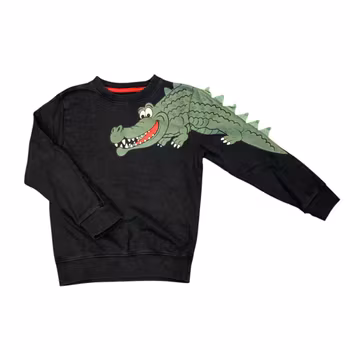 Svart collegetröja stl 122/128