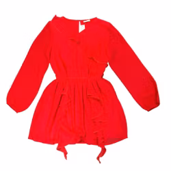 Röd klänning stl 152