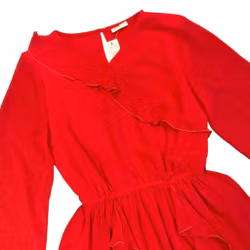 Röd klänning stl 152