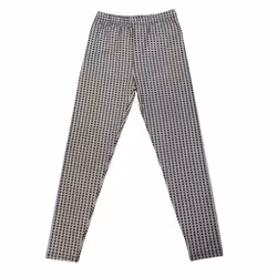 Svartrutiga leggings stl L/XL