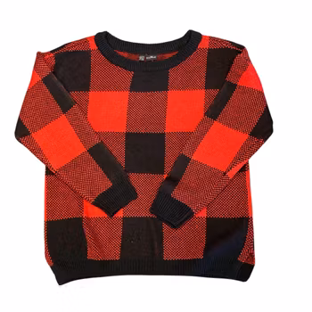 Rödsvartrutig tröja stl 40/42