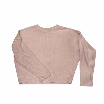 Rosa ribbad tröja stl 146/152