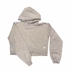 Grå luvtröja stl 160