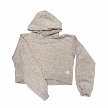 Grå luvtröja stl 160