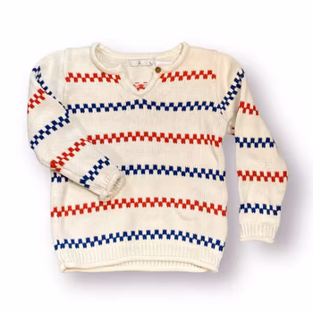 Vit Pippitröja stl 86/92