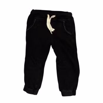 Svarta mjukisbyxor stl 98