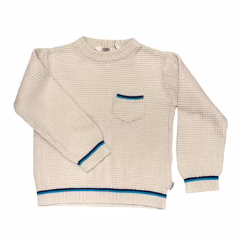 Beige stickad tröja stl 104