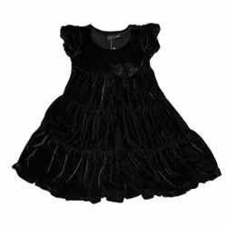 Mörkgrön sammetsklänning stl 98/104