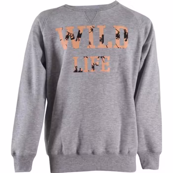 Grå collegetröja stl 92-116