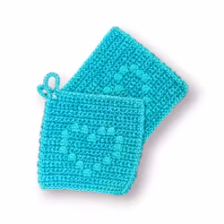 Aquagröna grytlappar