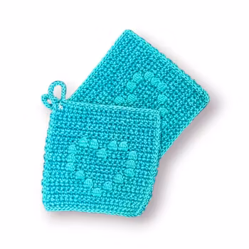 Aquagröna grytlappar