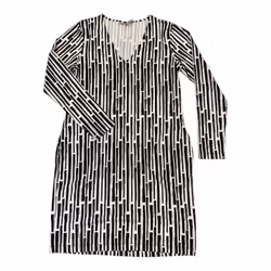 Svartvit klänning stl M