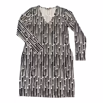 Svartvit klänning stl M