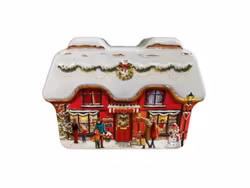 Plåtburk godisbutik jul