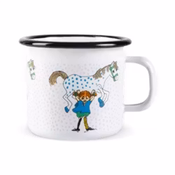 Emaljmugg Pippi Långstrump