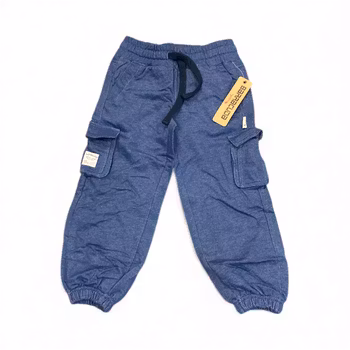 Denimblå mjukisbyxor stl 92-116