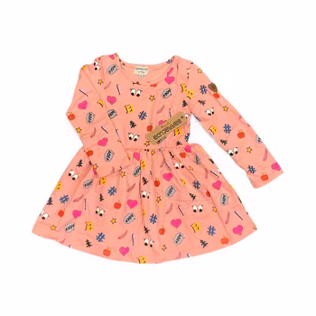 Rosa klänning stl 86-116