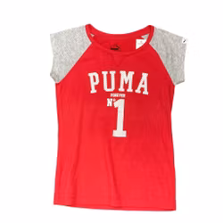 Röd t-shirt stl 140