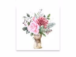 Lunchservetter bukett