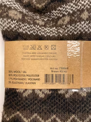 Bruna ullsockor stl 43/45