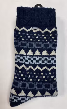 Mörkblå ullsockor stl 37/39