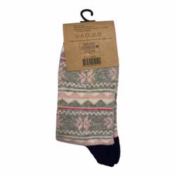 Rosa ullsockor stl 40/42