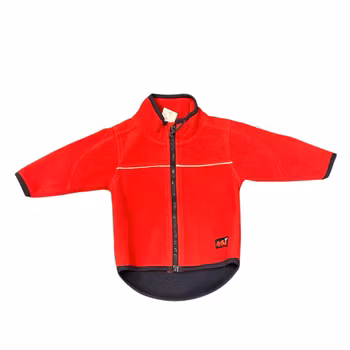 Röd vindfleecejacka stl 74