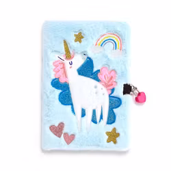 Fluffig dagbok enhörning