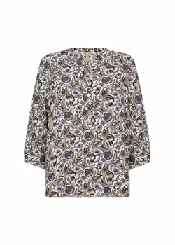 .Blåmönstrad blus Stl S