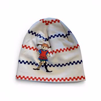 Randig mössa Pippi stl 42/44