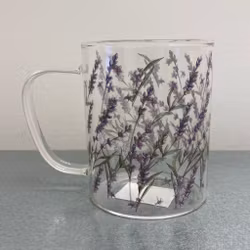 Glasmugg lavendel