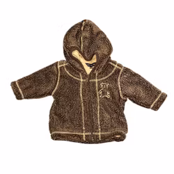 Brun teddyjacka stl 62