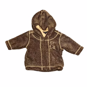 Brun teddyjacka stl 62