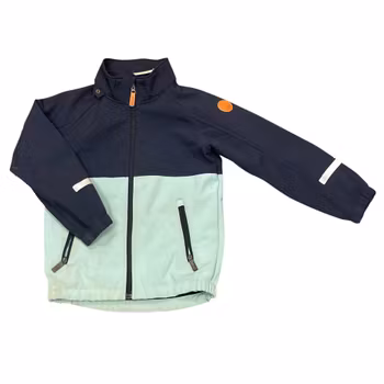 Blå softshelljacka stl 122