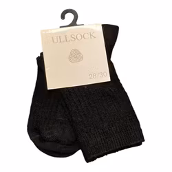 .Svarta ullsockor stl 16-30