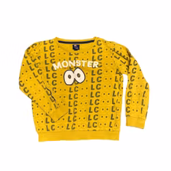 Gul collegetröja stl 122/128