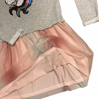 Collegeklänning enhörning stl 134/140