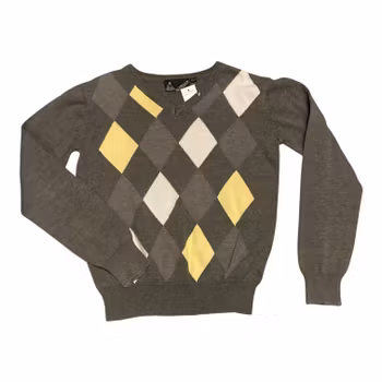 Grå finstickad tröja stl 134/140