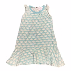 Mintblå klänning stl 110/116