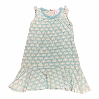 Mintblå klänning stl 110/116