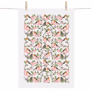 Kökshandduk vårfåglar