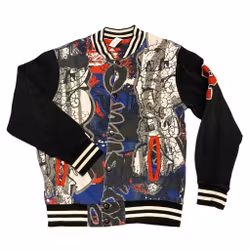 Mönstrad collegejacka stl 146/152