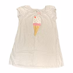 Vit klänning stl 110/116