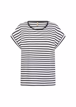 Blårandig t-shirt