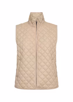Beige täckväst
