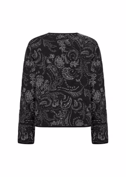 Svart quiltad jacka stl S-XXL