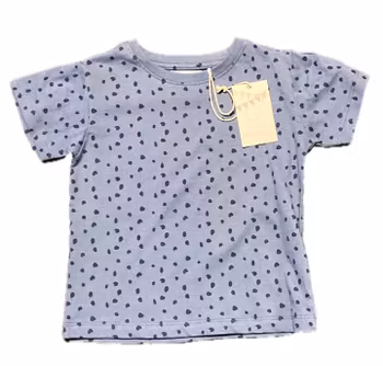 Blå prickig t-shirt -50%