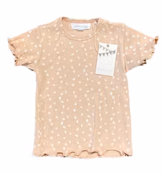 Rosa prickig t-shirt